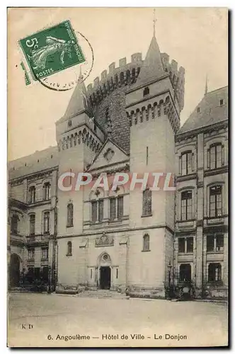 Cartes postales Angouleme Hotel de Ville Le Donjon