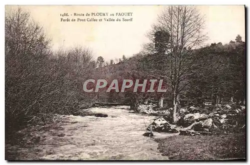 Cartes postales Route de Plouay au Faouet Foret de Pont Callec et vallee du Scorff