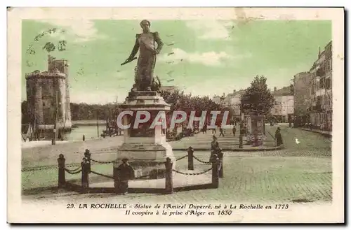 Cartes postales La Rochelle Statue de L'Amiral Duperre