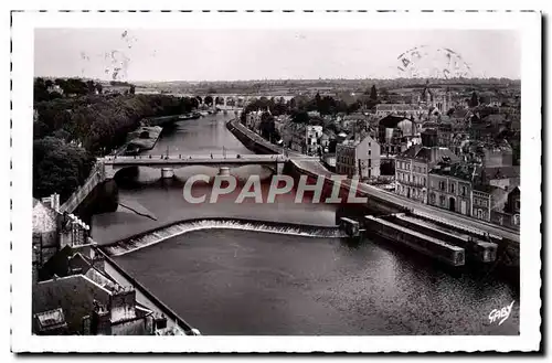 Cartes postales moderne Laval Vue Generale vers le viaduc