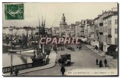 Ansichtskarte AK La Rochelle Quai Duperre Bateaux