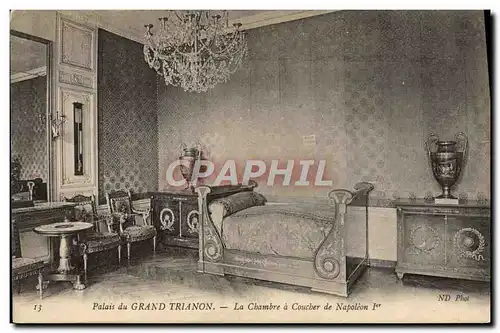 Ansichtskarte AK Palais du Grand Trianon La Chambre a Coucher de Napoleon 1er