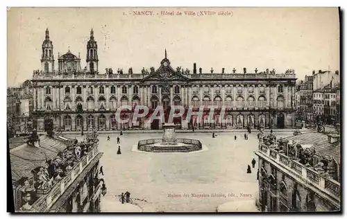 Cartes postales Nanacy Hotel de Ville