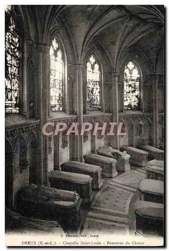 Ansichtskarte AK Dreux Chapelle Saint Louis Pourtour du choeur