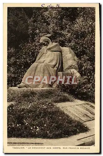 Ansichtskarte AK Treguier Le Monument Aux Morts Francis Renaud