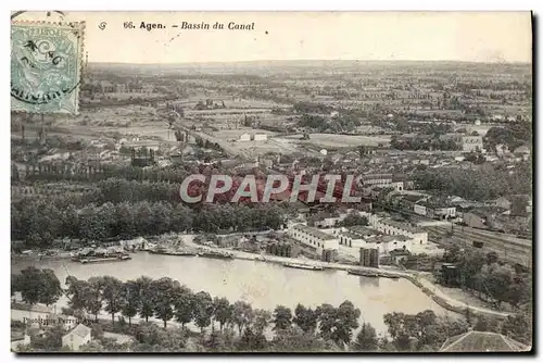 Cartes postales Agen Bassin du Canal
