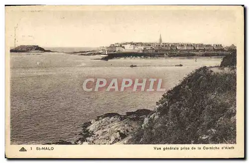 Cartes postales St Malo Vue Generale Prise de la Corniche d&#39Aleth