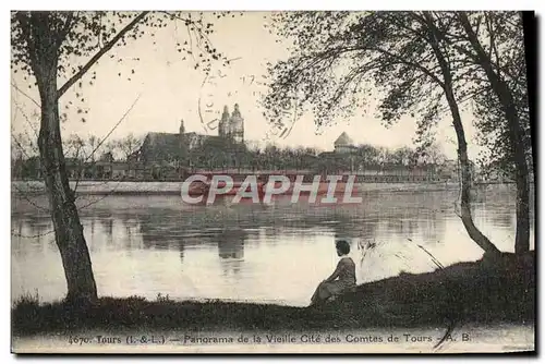 Cartes postales Tours Panorama de la Vieille Cite des Comtes de Tours