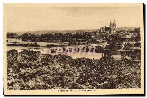 Cartes postales Tours Vue Generale