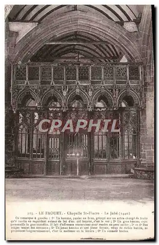 Cartes postales Le Faouet Chapelle St Fiacre Le jube