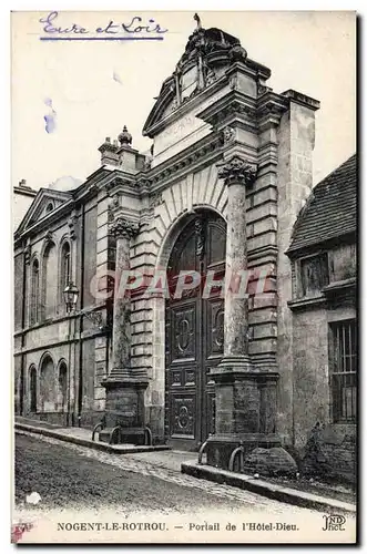 Cartes postales Nogent Le Rotrou Portail de L&#39Hotel Dieu