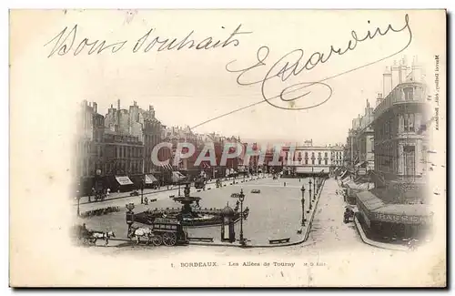 Cartes postales Bordeaux Les Allees de Tourny