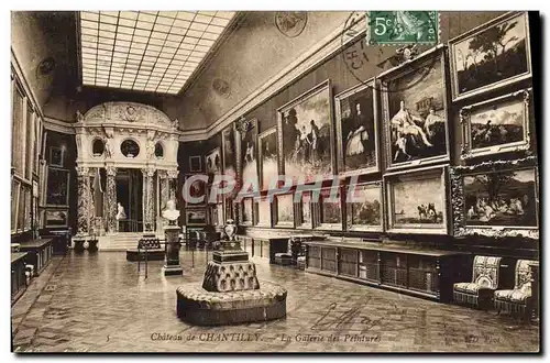 Ansichtskarte AK Chateau de Chantilly La Galerie des Peintures