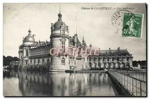 Ansichtskarte AK Chateau de Chantilly Cote nord Ouest