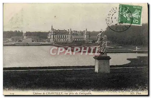 Ansichtskarte AK Chateau de Chantilly Vue Prise du Vertugadin