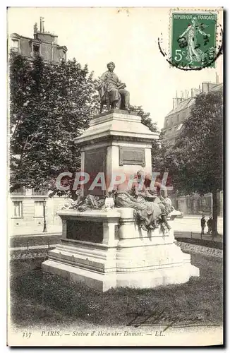 Ansichtskarte AK Paris Statue d&#39Alexandre Dumas