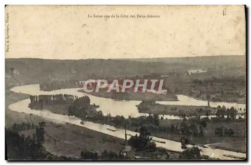 Cartes postales La Seine vue de la Cote des deux amants