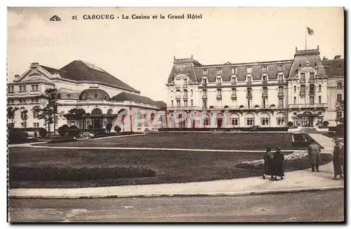 Cartes postales Cabourg le Casino et le Grand Hotel