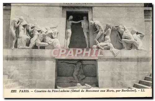 Cartes postales Paris Cimetiere du Pere Lachaise