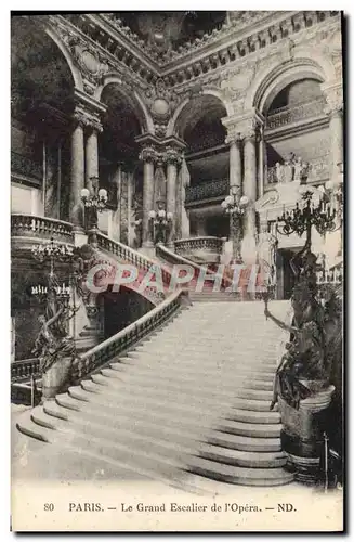 Cartes postales Paris Le grand Escalier de L&#39opera