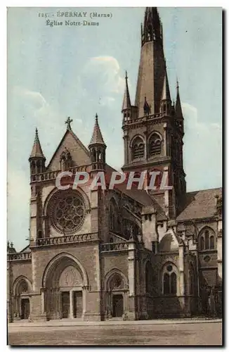 Ansichtskarte AK Epernay Eglise Notre Dame