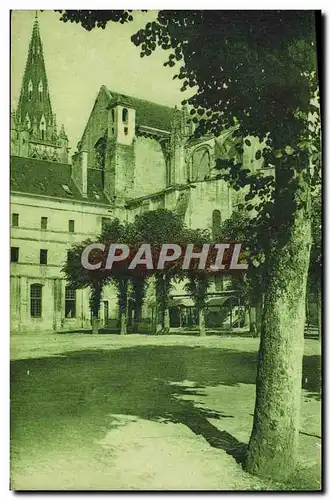 Ansichtskarte AK Saint Maixent Caserne Canclaux installee dans l&#39abbaye adossee a l&#39eglise gothique