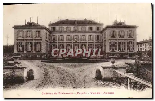 Cartes postales Chateau De Brevannes Facade Vue De I&#39Avenue