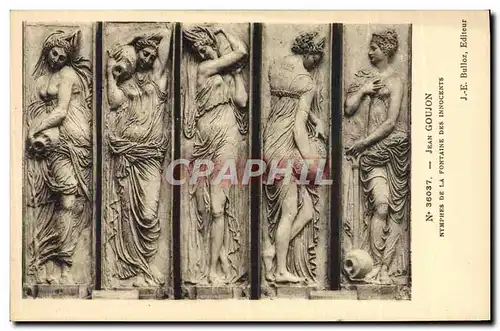 Cartes postales Jean Goujon Nymphes De La Fontaine Des Innocents