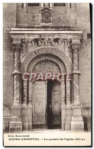 Cartes postales Bourg Argental Le Portail De I'Eglise