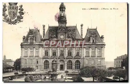 Cartes postales Limoges L'Hotel De Ville