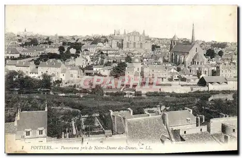 Ansichtskarte AK Poitiers Panorama Pris De Notre Dame Des Dunes