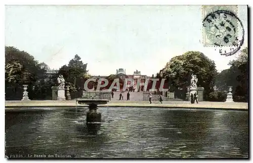 Ansichtskarte AK Paris Le Bassin des Tuileries