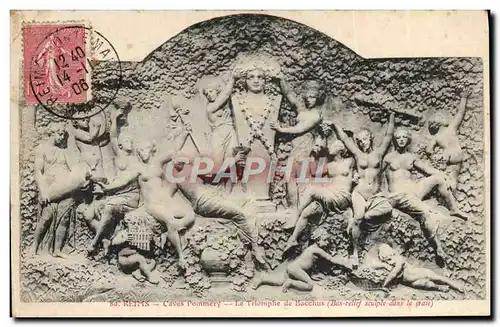 Cartes postales Reims Caves Pommery Le triomphe De Bacchus