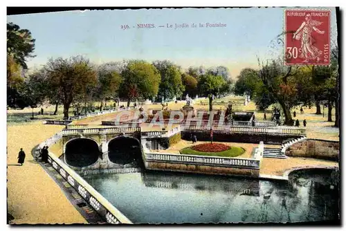 Cartes postales Nimes Le Jardin De La Fontaine