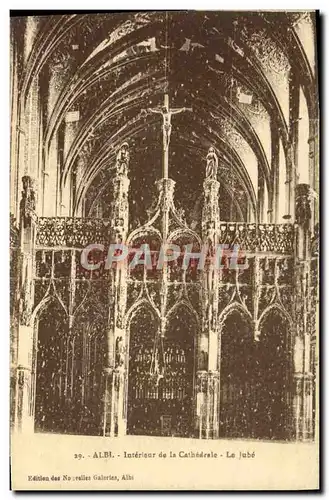 Cartes postales Albi Interieur De La Cathedrale Le Jube