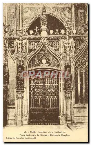 Ansichtskarte AK Albi Interieur De La Cathedrale Porte interieure du choeur Entree du chapitre