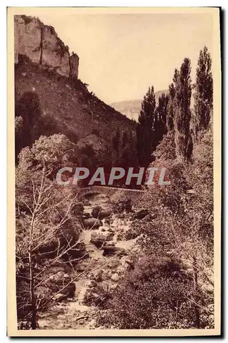 Ansichtskarte AK Gorges Du Tarn Le canon de la Jonte que dominent les remparts creneles du Fort Saint Michel bast