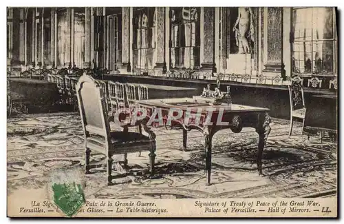 Cartes postales Versailles LA table historique