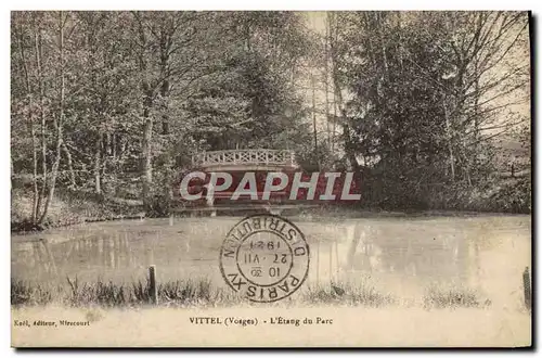 Cartes postales Vittel L'etang du parc