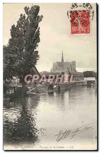 Ansichtskarte AK Amiens Paysage Sur La Somme