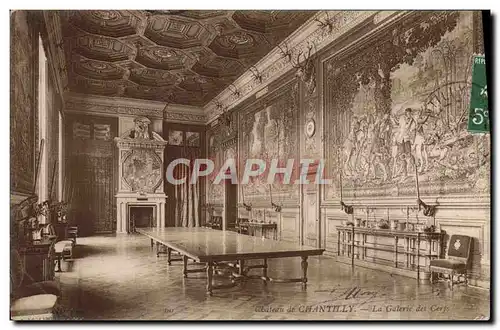 Ansichtskarte AK Chateau De Chantilly La galerie des cerfs