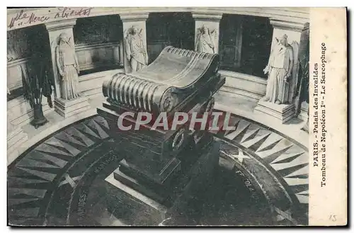 Cartes postales Paris Palais Des Invalides tombeau De Napoleon 1er Le sarcophage