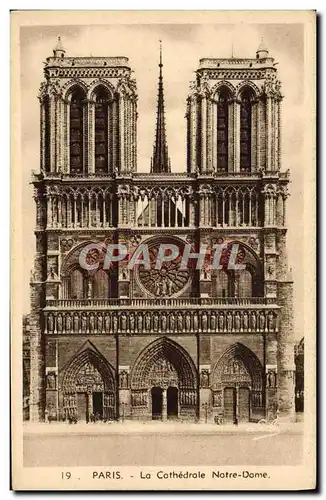 Cartes postales Paris La Cathedrale Notre Dame