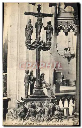 Ansichtskarte AK Plouneour Trez Interieur De I&#39Eglise