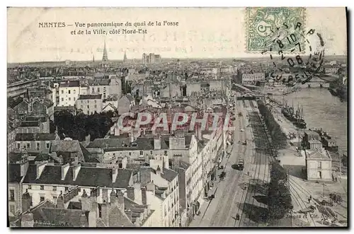 Ansichtskarte AK Nantes Vue Panoramique Du Quai De La Fosse et de la ville Cote Nord Est