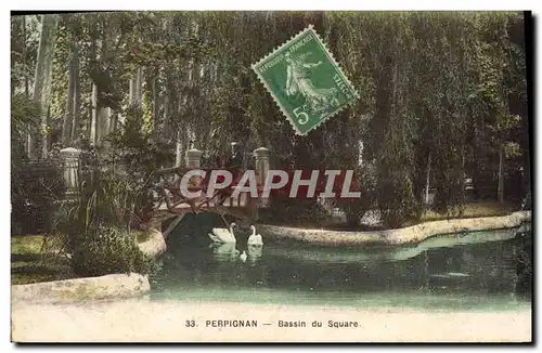 Cartes postales Perpignan Bassin Du Square