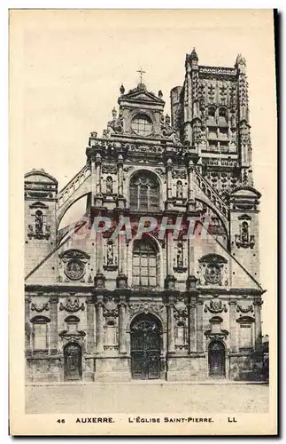 Cartes postales Auxerre L&#39Eglise Saint Pierre