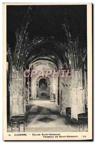 Cartes postales Auxerre Eglise Saint Germain Tombeau de Sainte Germain