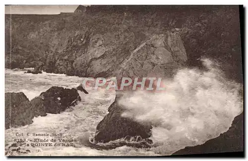 Ansichtskarte AK Etude de vagues a la Pointe Du Raz