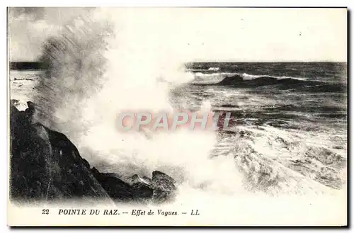 Cartes postales Pointe Du Raz Effet De Vagues